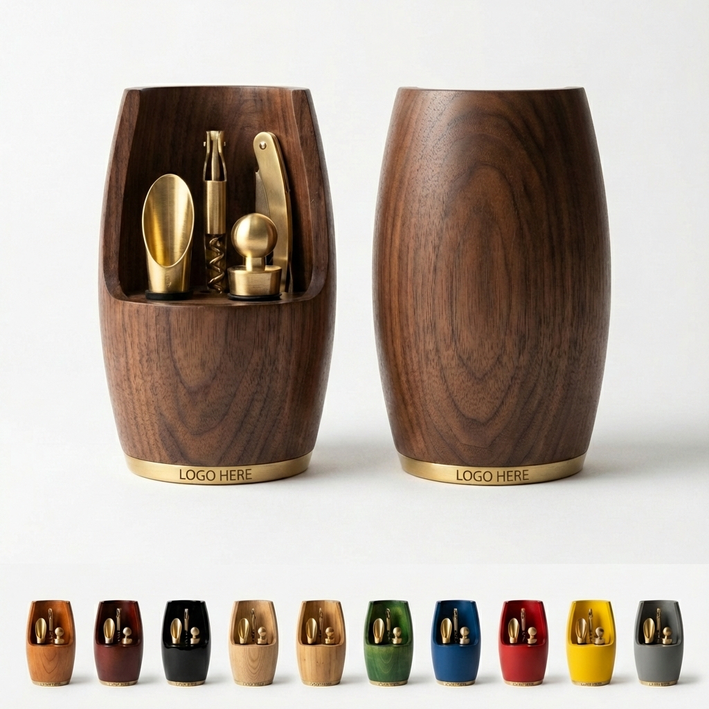 Oak Cask All-in-One Wine Tool Set