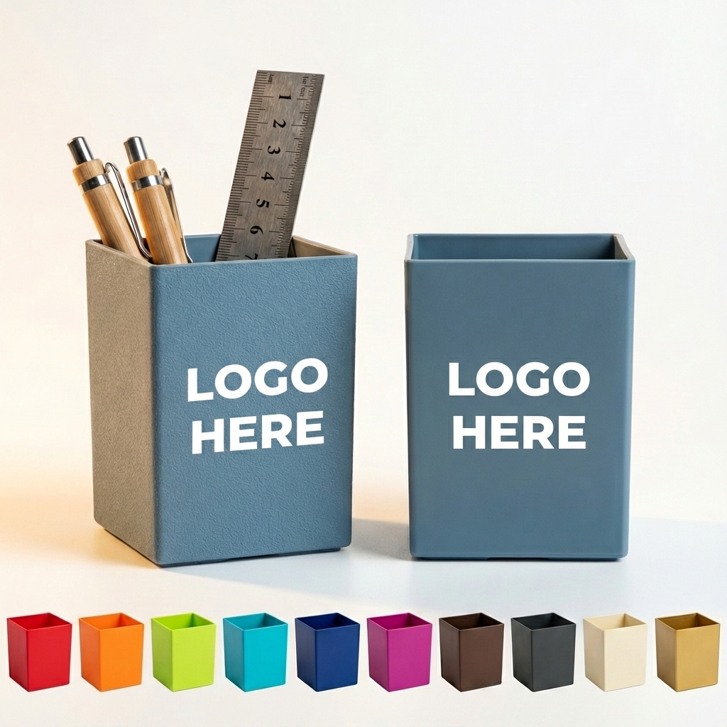 Pastel Square Desk Organizer for Pens & Brushes