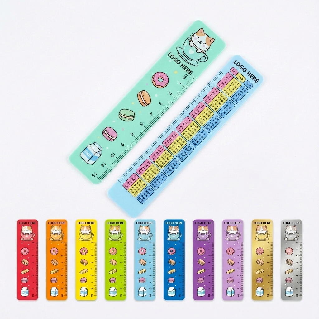 Study Buddy Illustrated Ruler with Multiplication Chart