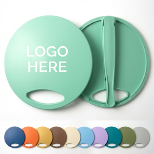 Customizable Foldable Hand Fan with Plastic Handle