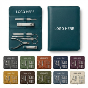 Compact 8-Tool Manicure & Grooming Set for Home and Travel