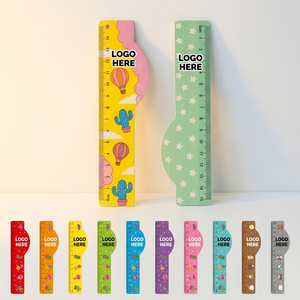 Colorful Scallop-Border Pattern Ruler Set